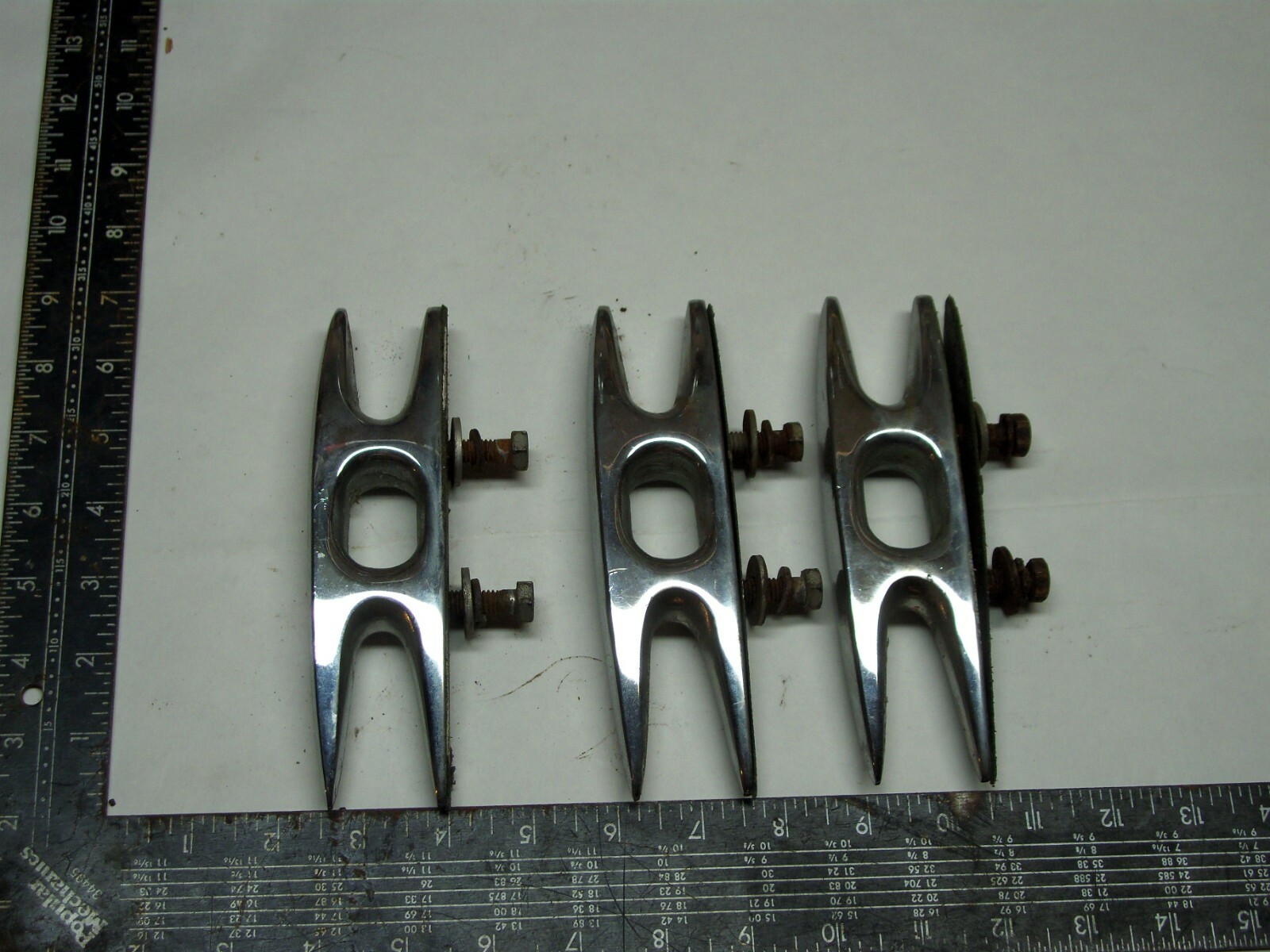 Used boat cleats - set of 3