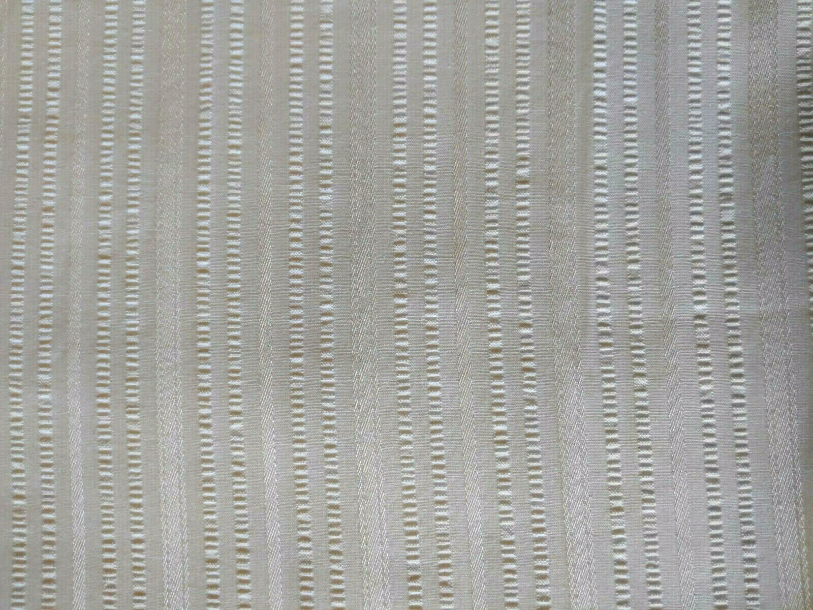 Striped White Ribbons Dobby Weave Cotton Blend Lightwt