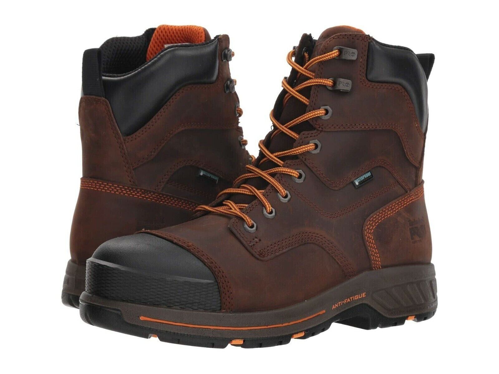 Мужские водонепроницаемые ботинки Timberland HELIX HD 8  с мягким носком коричневого цвета TB0A1RW1-214