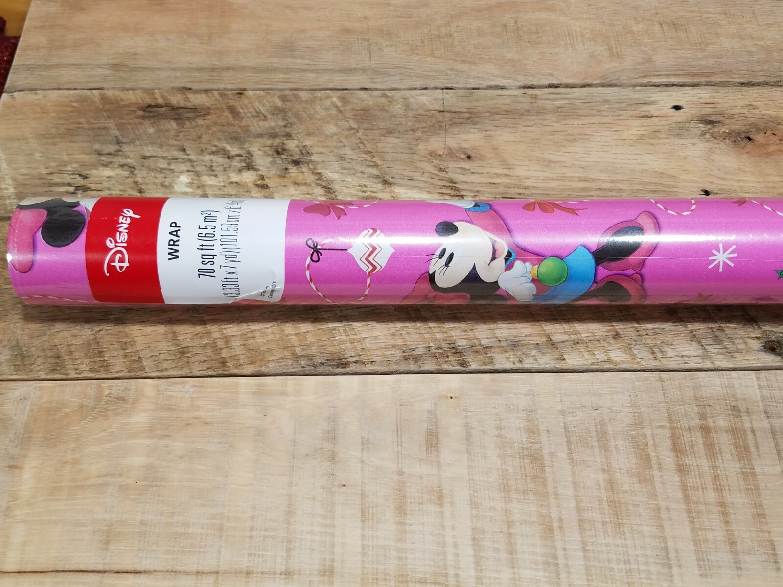 1 large roll minnie mouse christmas gift wrapping paper 70