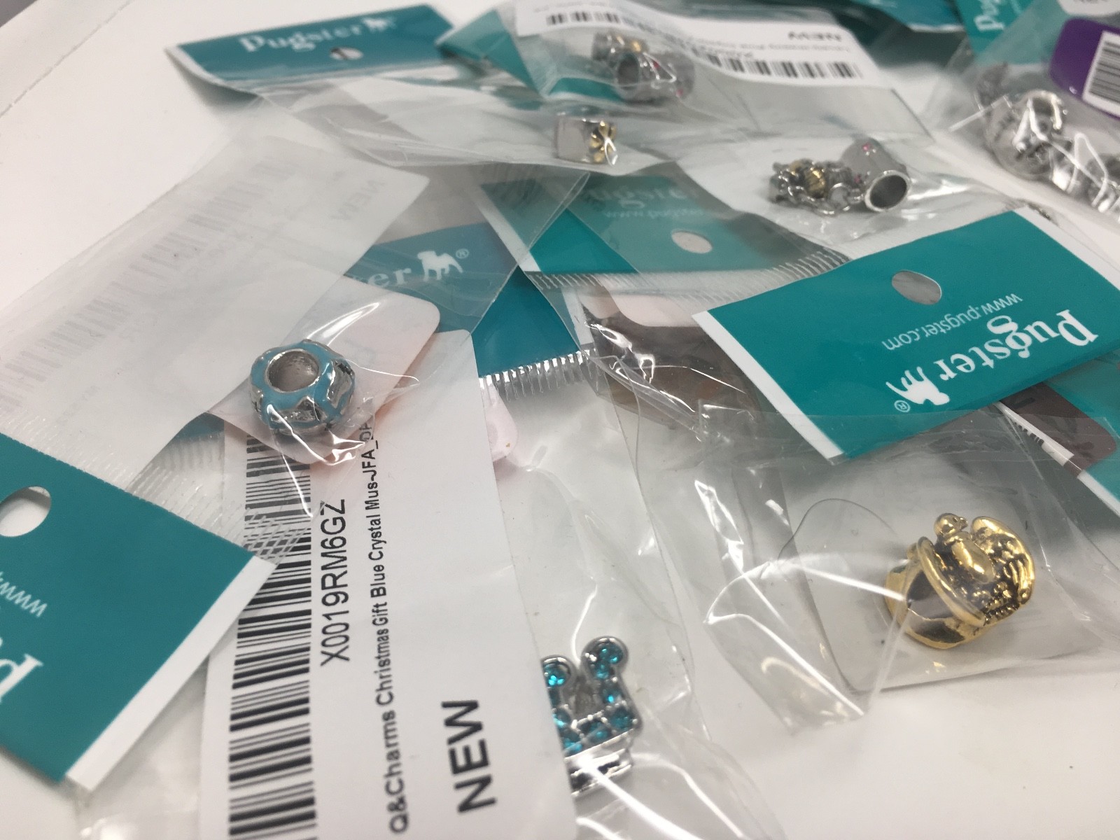 WHOLESALE LOT 235 PUGSTER CHARMS----FREE SHIPPING