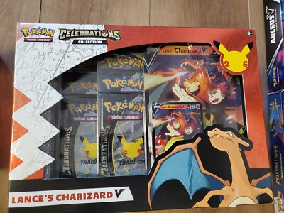 Celebrations Lance's Charizard V Box -  Brand New - Pokemon Tcg