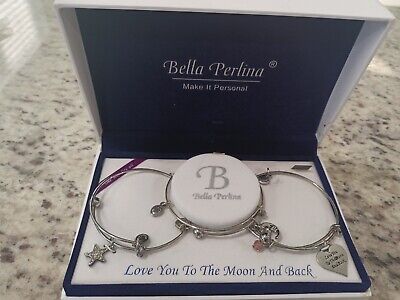 Bella Perlina Lot Love You To The Moon And Back Bracelets REGIFT