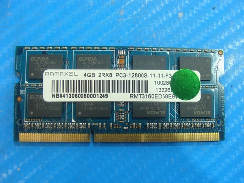 Lenovo X215 So-Dimm Ramaxel 4GB Memory RAM PC3-12800S RMT3160ED58E9W-1600