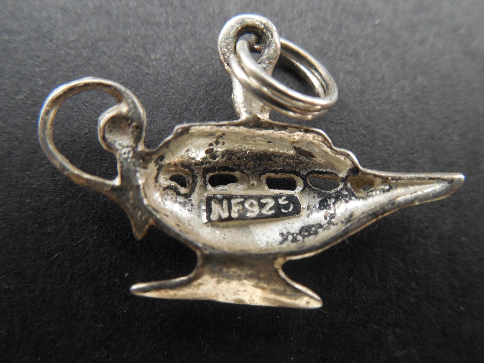 Vintage - Nurse Lamp - Aladdin Lamp - Lamp of Knowledge - Sterling Silver Charm