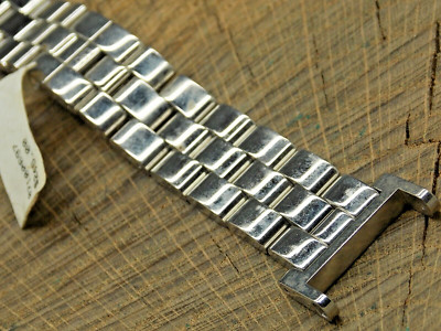 Esquire Deployment Clasp Stainless Steel 21mm Vintage NOS Unused Watch Band
