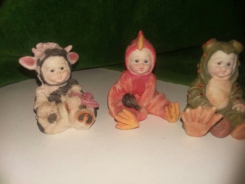 Anne Geddes  Resin  Figurines 4 Different Babies