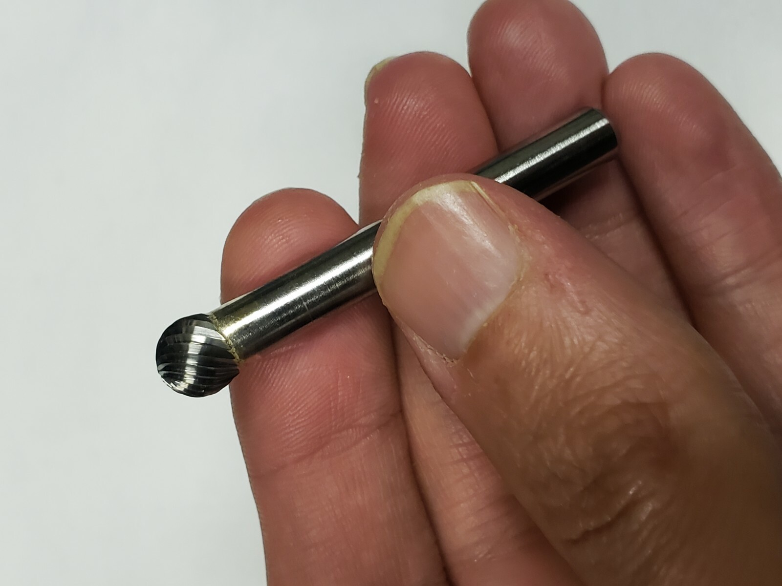 SD2S Ball Shape 5/16" Carbide Burr Bur Tool Die Grinder Bit 1/4" Shank