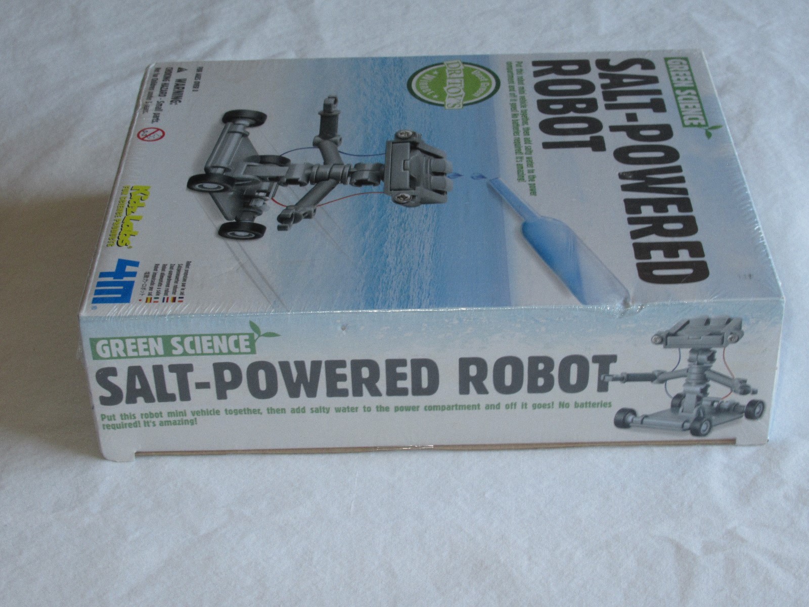 New 4M Salt Water Powered Robot Kit Kids Fun Assembly Educational Creativity Toy