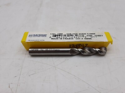 MORSE  12327 High Performance Heavy Duty Web Screw Machine Drill, Metric, 9.6mm