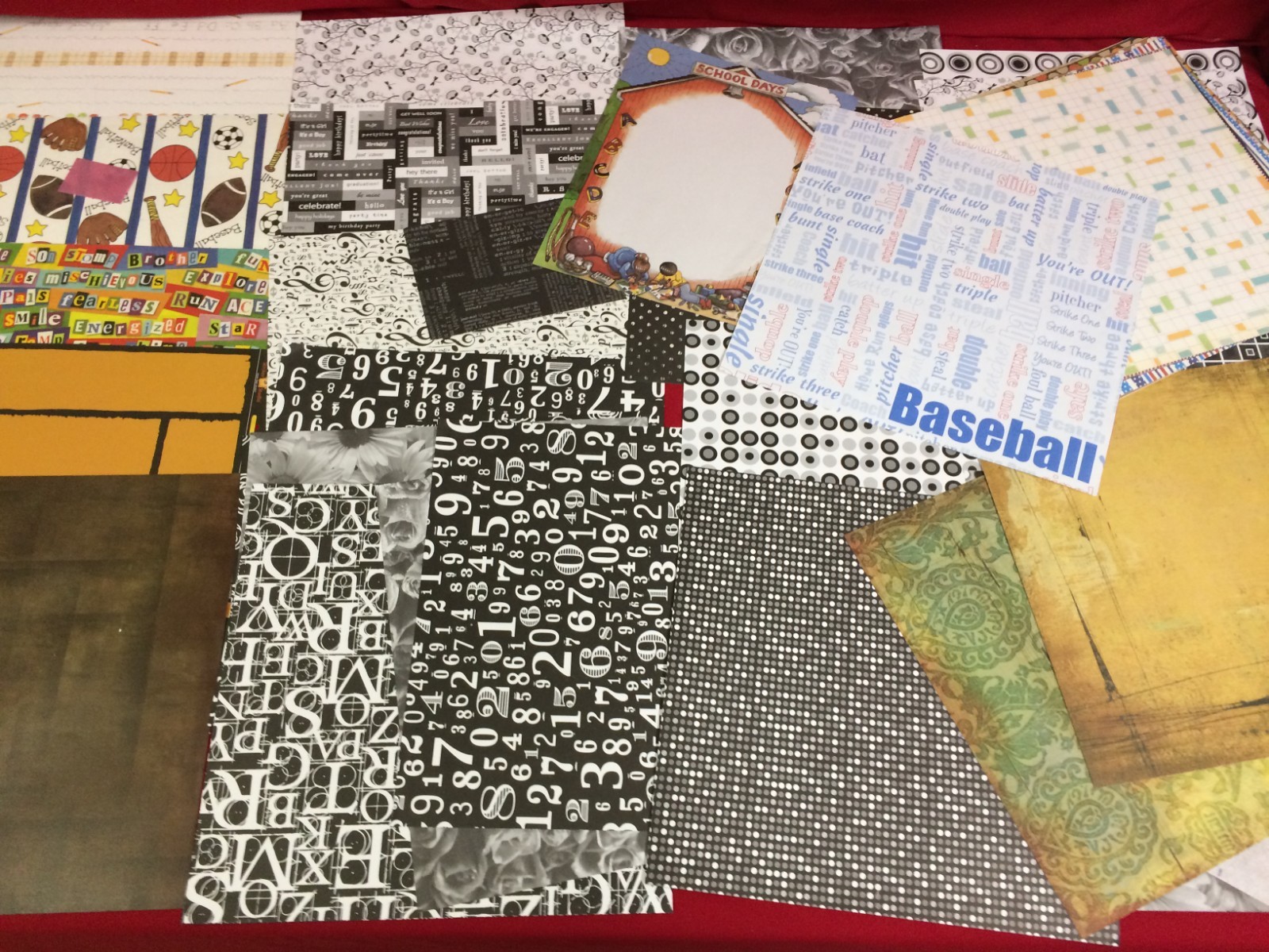 Large Wholesale Lot of Scrapbooking Papers, Stickers, Supplies, Etc #101