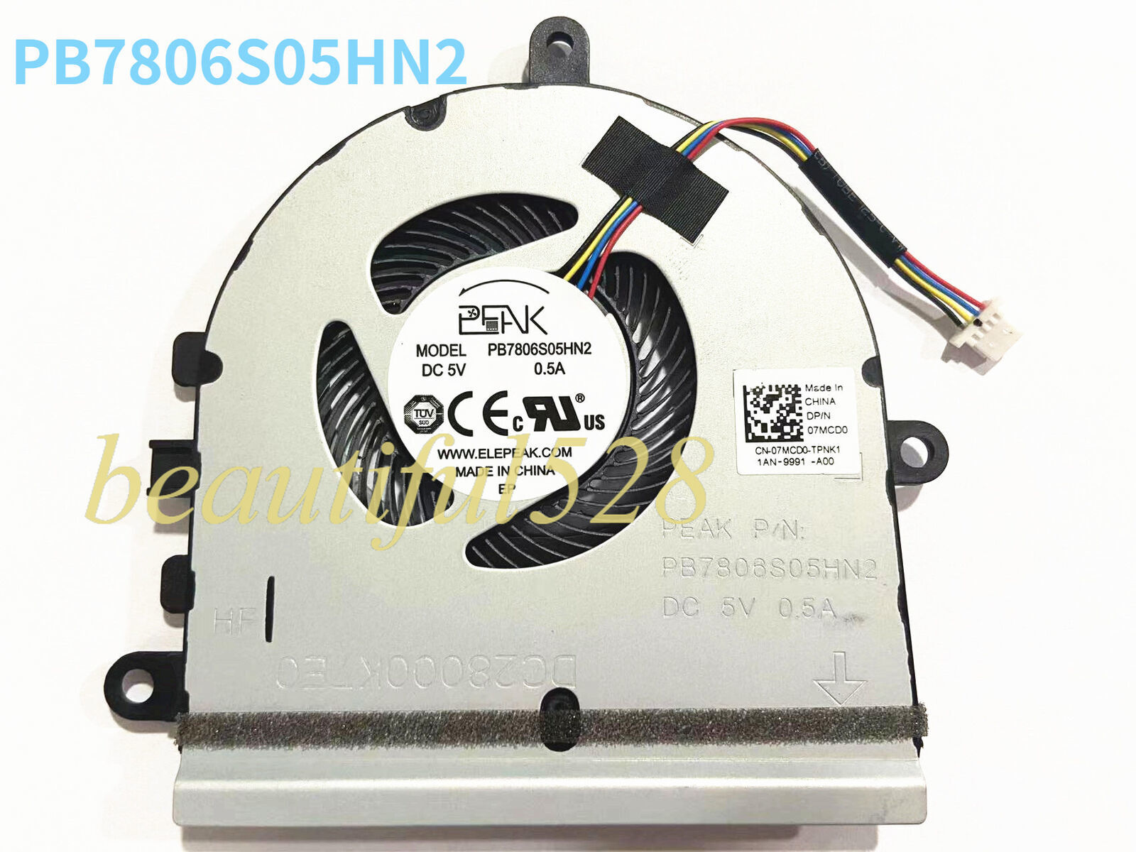 Cooling Fan for Dell Inspiron 5570 15-5575 3583 P75F 3501 Cooling Fan for Dell Inspiron 5570 15-5575 3583 P75F 3501