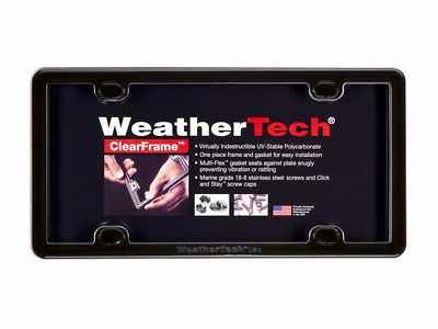 WeatherTech ClearFrame License Plate Frame- Durable Frame - 1 Pack - 17 Colors!
