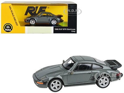 1986 RUF BTR SLANTNOSE GRAY 1/64 DIECAST MODEL CAR BY PARAGON PA-55544