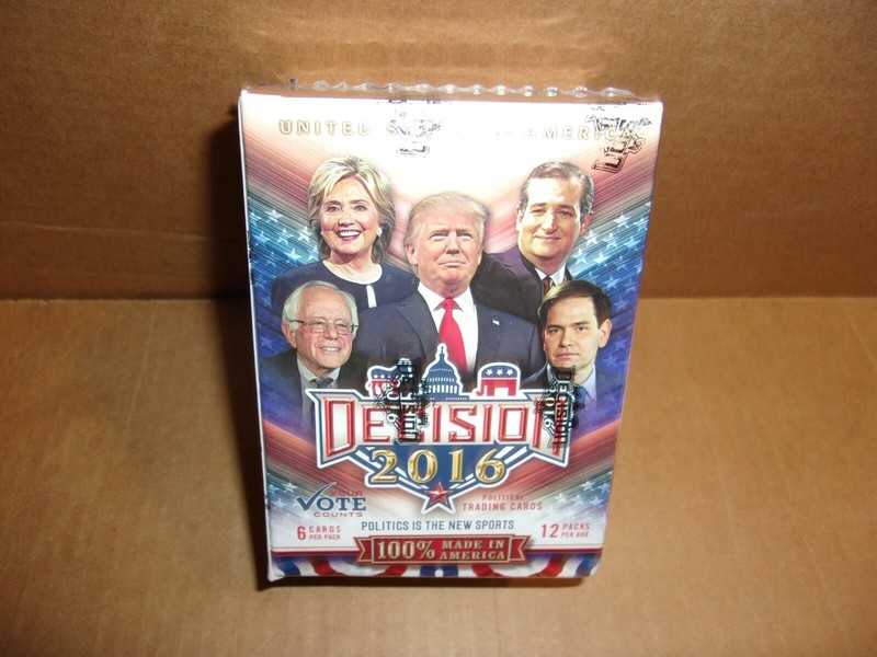 2016 Decision Political Trading Cards 12 Pack Box Donald Trump