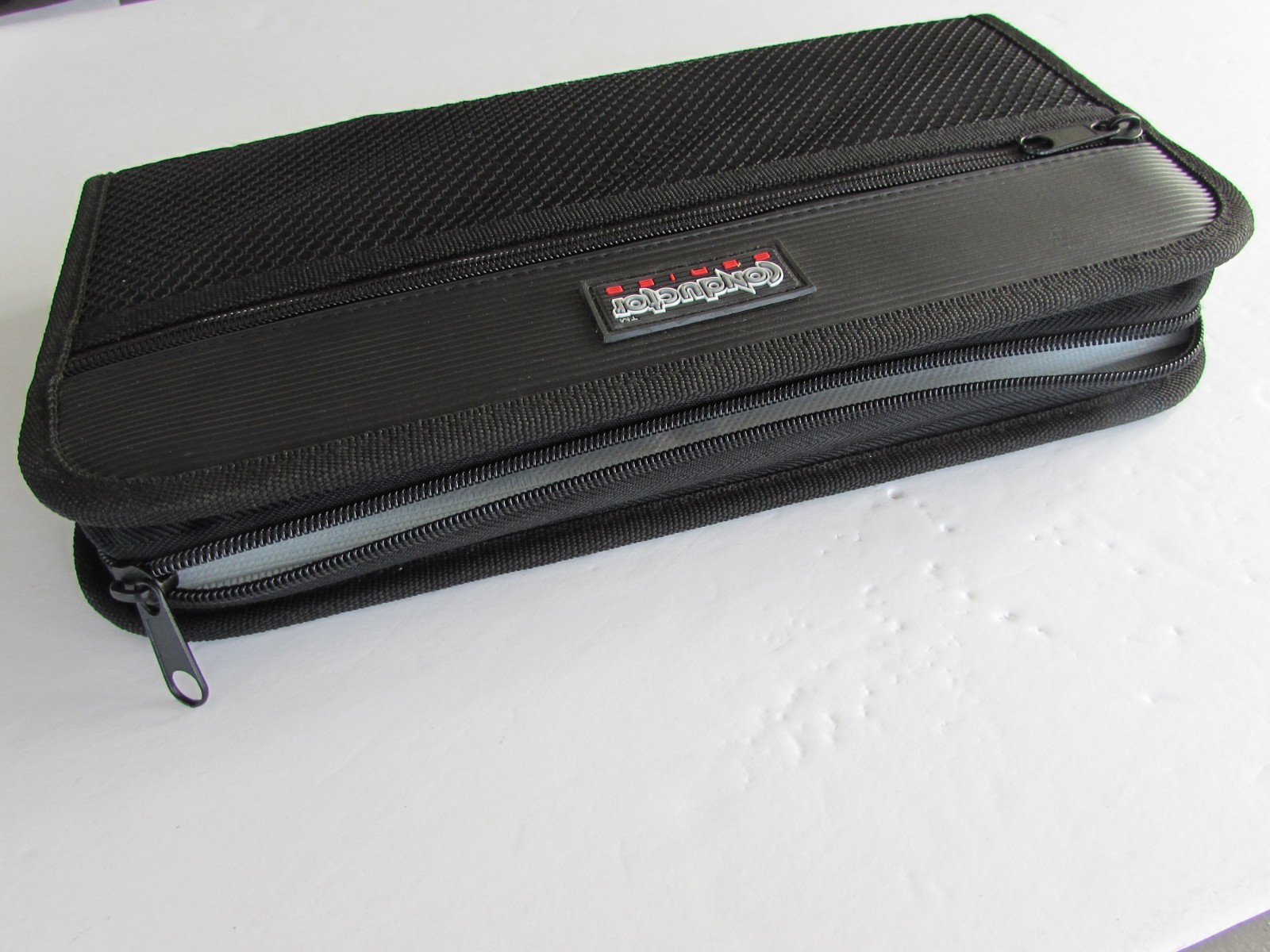 CD Carry Case DVD Blue Ray 24 Sleeve Storage Black Wallet Zipper Padded Cover