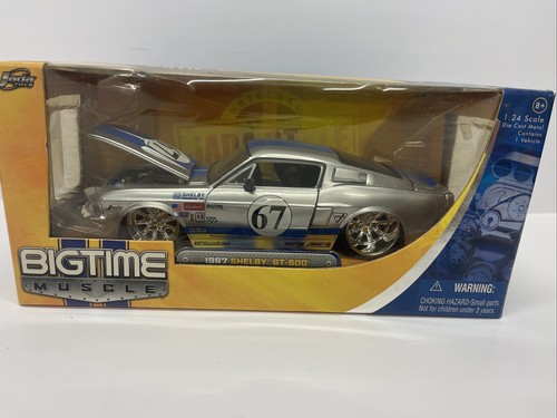 Jadaジェイダ/'67 Shelbyシェルビー GT-500KR 1/24 Jada Big Time Muscle 1967 Shelby GT-500 1/24 Diecast Silver