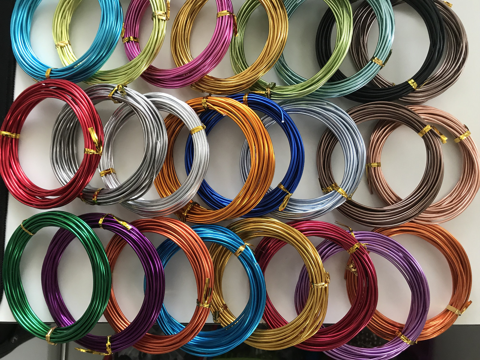 0,40€/m 5 m Aludraht Aluminiumdraht 2 mm Biegedraht Schmuckdraht Basteldraht 