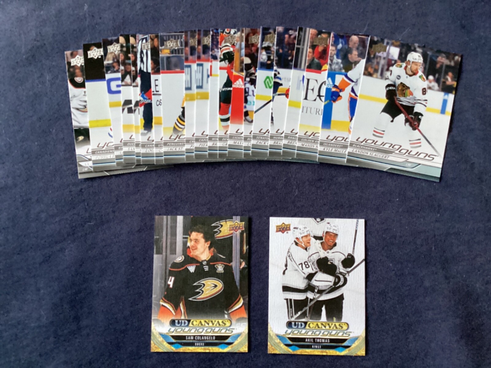 2024-25 UPPER DECK HOCKEY YOUNG GUNS ROOKIES WITH CANVAS. YOU PICK FROM LIST.
