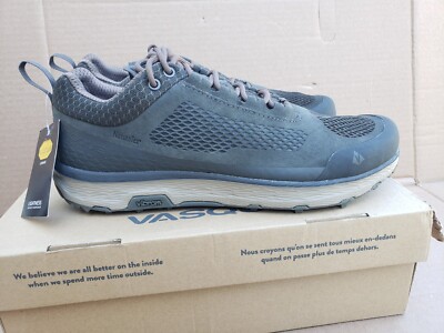 NEW Vasque Men's Breeze LT NTX Low Hiking boot / Shoes (Beluga) Size 10.5 M gray