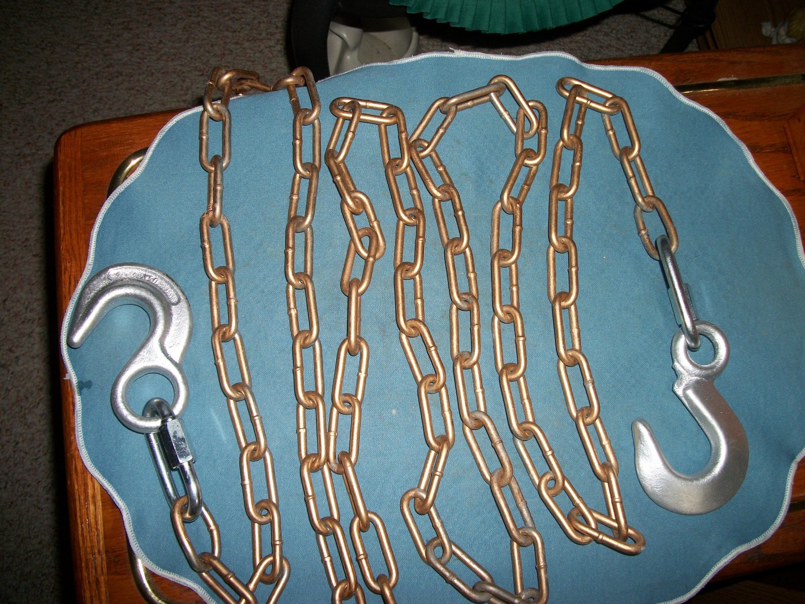 9 Foot Painted Gold Tow Chain With 2 Hooks!!