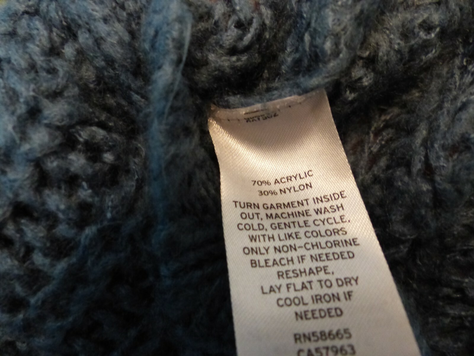 Tucker & Tate Solid Blue Long Sleeve Open Knit Sweater Shirt Girls Size XL 14/16