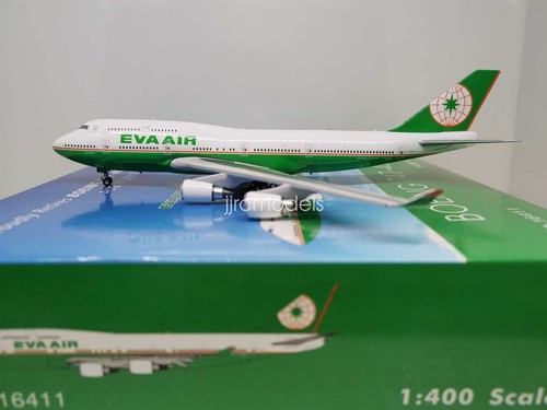 JC Wings Eva Air Boeing 747-400 B-16411 1:200 Aircraft Model