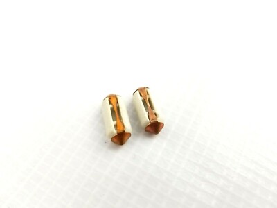 Pair (2) White 25A Ceramic Stubby Short Fuse 190SL 300SL 230SL 250SL 280SL Rare