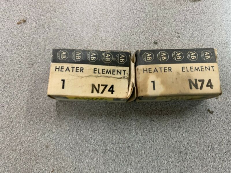Lot Of 2 New In Box Allen Bradley Heater Element N74