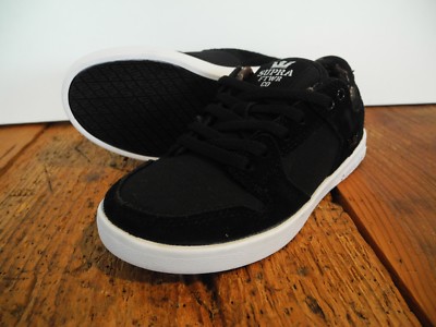 SUPRA FOOTWEAR - VAIDER LOW KINDER SCHUHE SNEAKER NEU BLACK