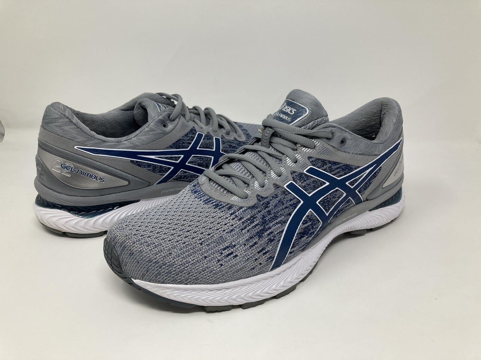 Asics Mens Gel Nimbus 22 1011A794 Gray Blue Running Shoes Sneakers Size 10:  купить с доставкой из США, цена 6 190 руб - (125124645088)