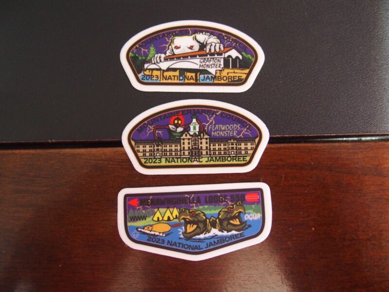 Mountaineer Council & Menawngihella 550 - 2023 National Scout Jamboree Stickers