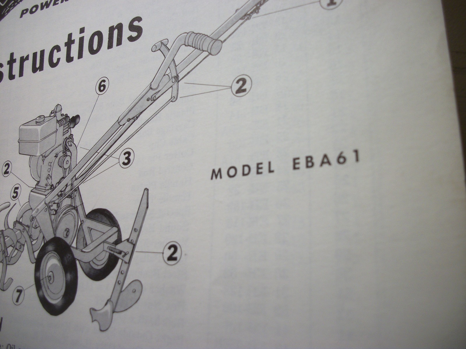 EARTH BIRD ROTARY TILLER 