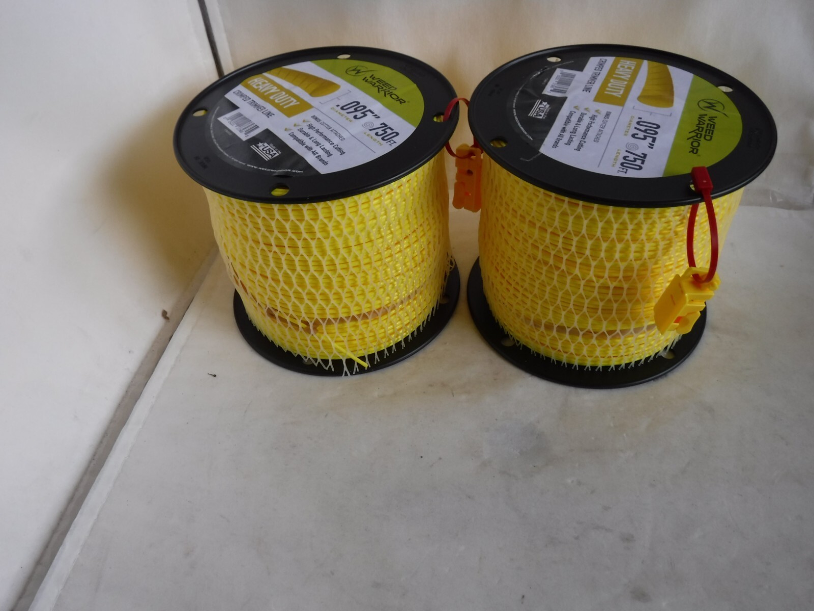 2) WEED WARRIOR .095 x 750' Crimped Trimmer Line Compatible