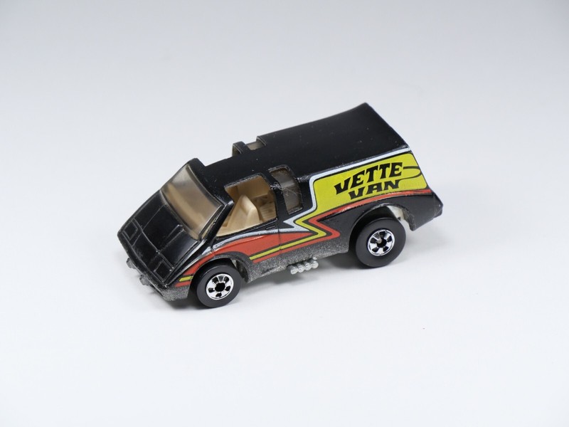 Hot Wheels - 1980 - Vette Van - Black - Blackwalls Bw Hk - Mint - Vintage