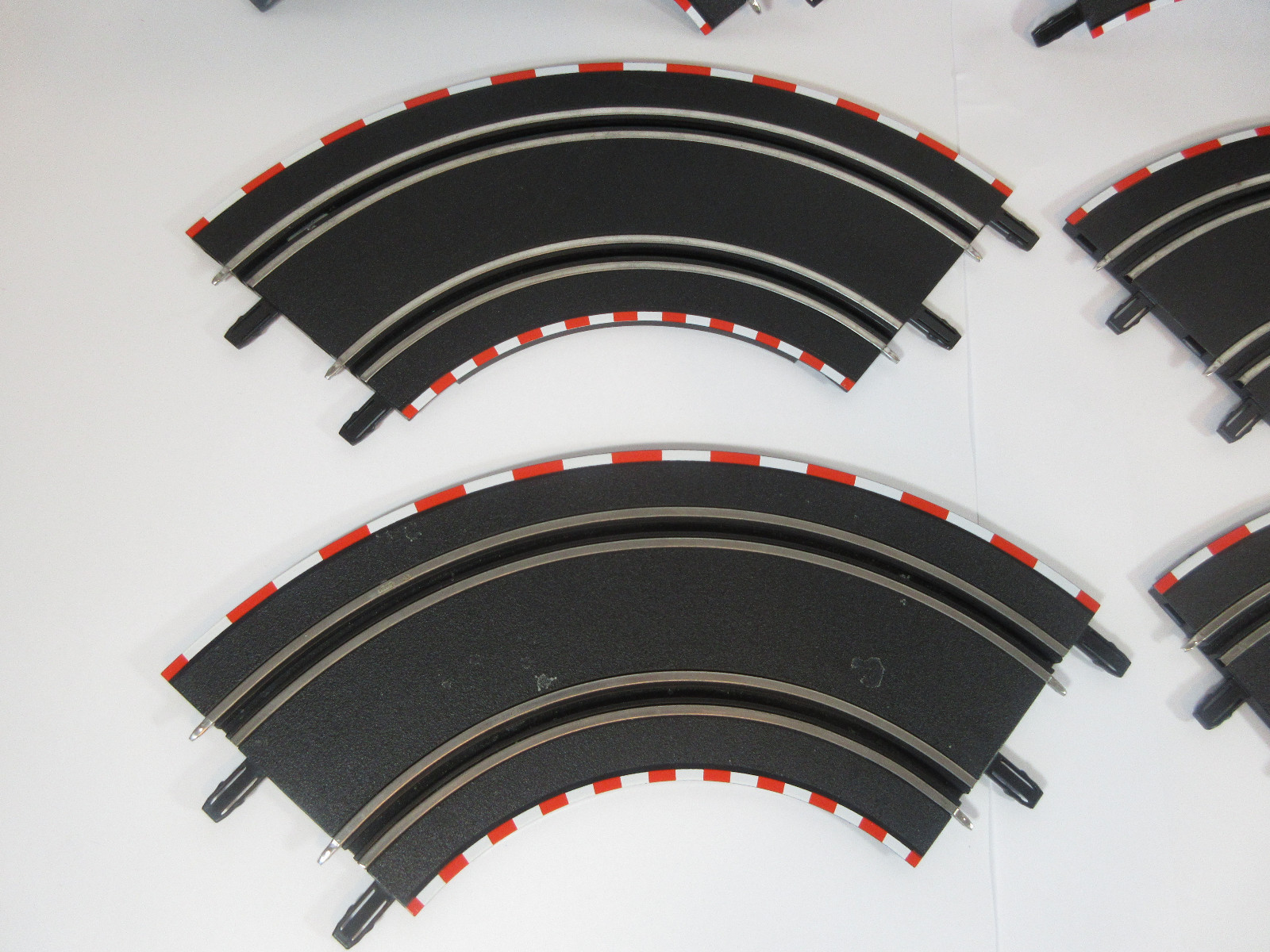 LOT 6 CARRERA GO 1:43 SCALE SLOT CAR STRAIGHT CURVED 141505-1 TRACKS GT CONTEST