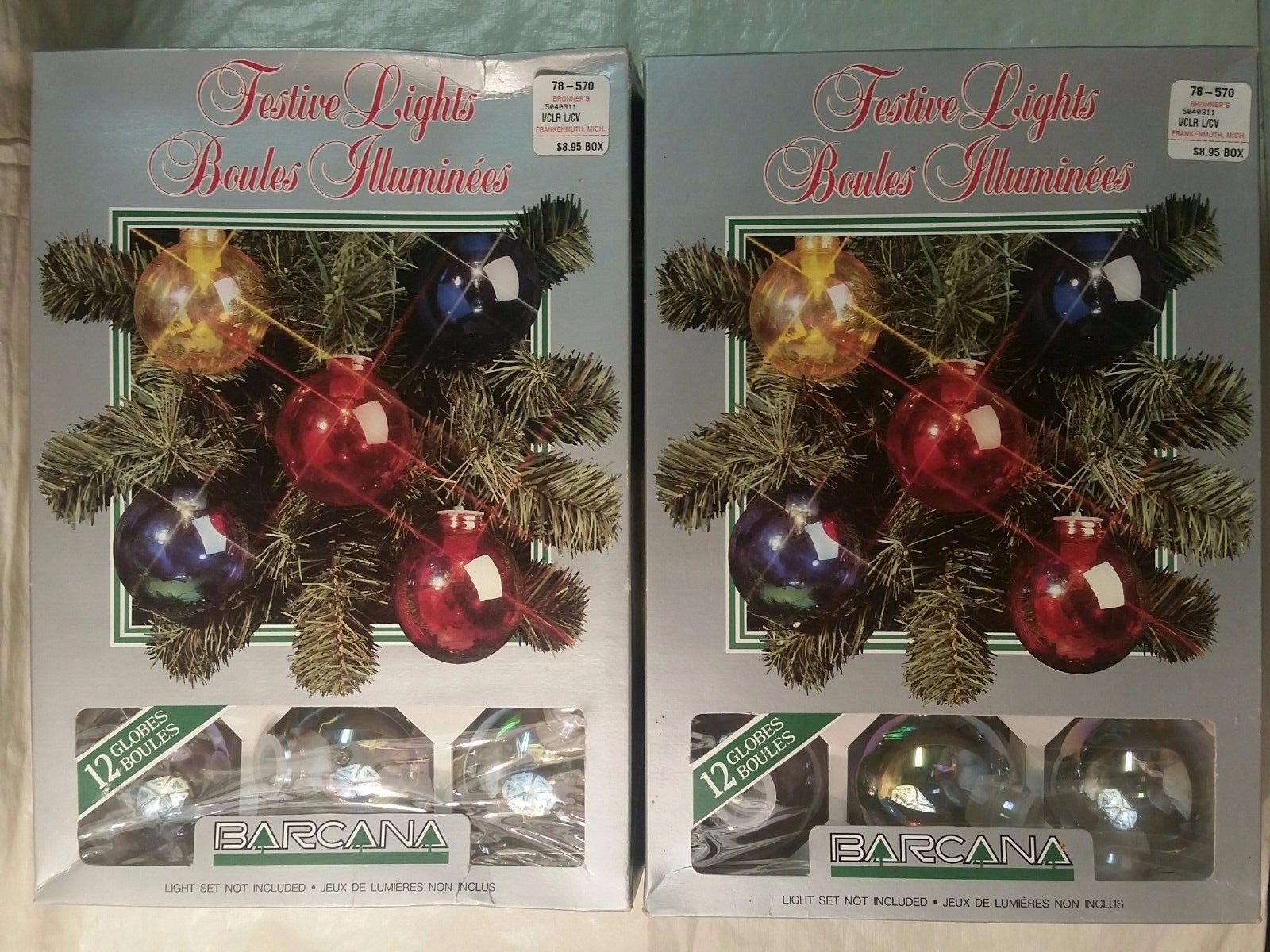 UPC 026152050434 product image for 24 Vintage Shatterproof Globe Christmas Tree Light Covers Iridescent Barcana | upcitemdb.com