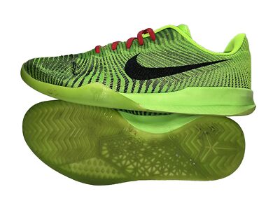 Nike KB Mentality 2 Grinch Shoes Size 11 Electric Green/Black/Volt 818952-300