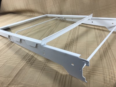 GE GSS25KGMA Refrigerator Glass Slideout Shelf w/ Brackets #WR32X10381
