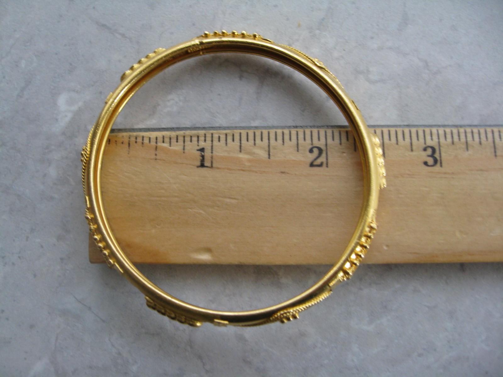 Gold Plate Slip On Bangle Nice Decoration