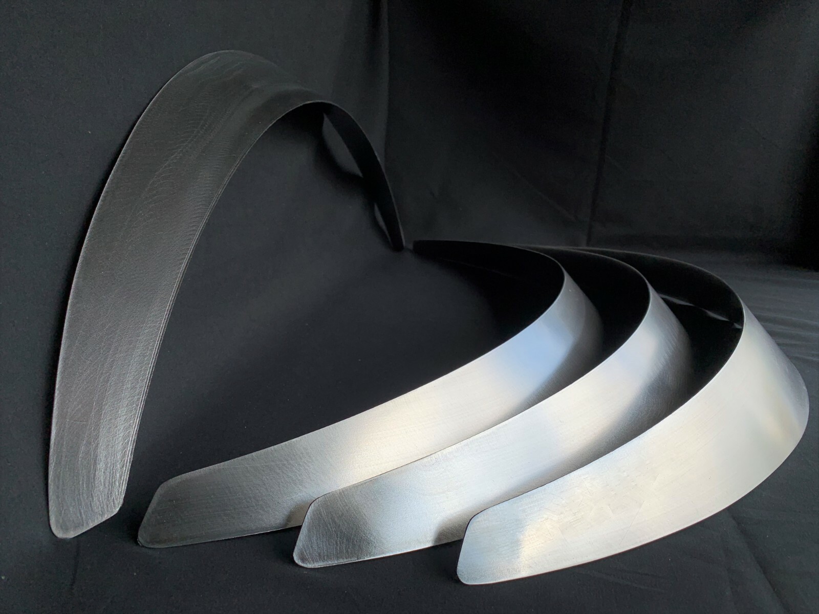 Universal Metal Fender Flares Style 2 2 Wide 4piece set handmade EBG