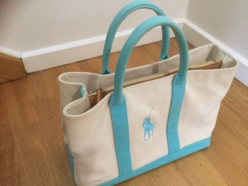 polo canvas tote bag