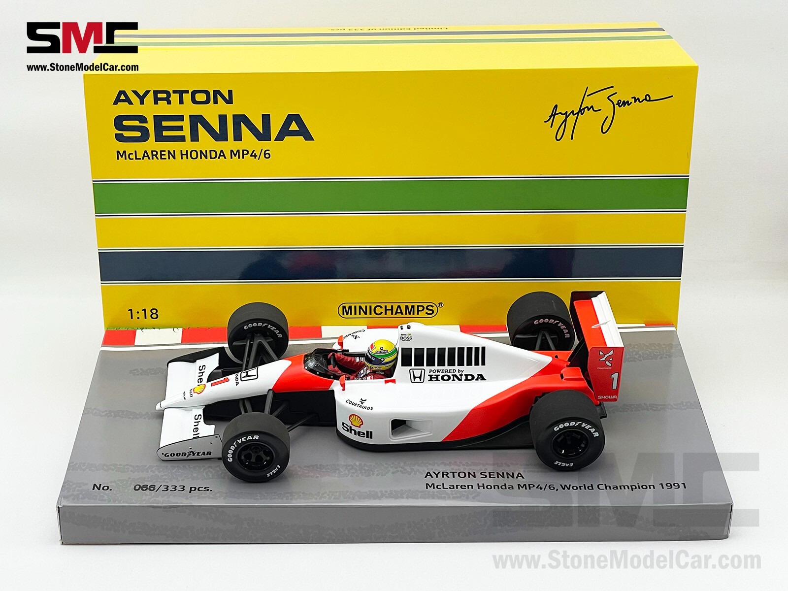 1/18ミニチャンプアイルトン・セナマクラーレン MP4/7 #1F1 1992 Minichamps 1/18 F1 マクラーレンホンダ MP4/7 1992 #1 アイルトンセナ