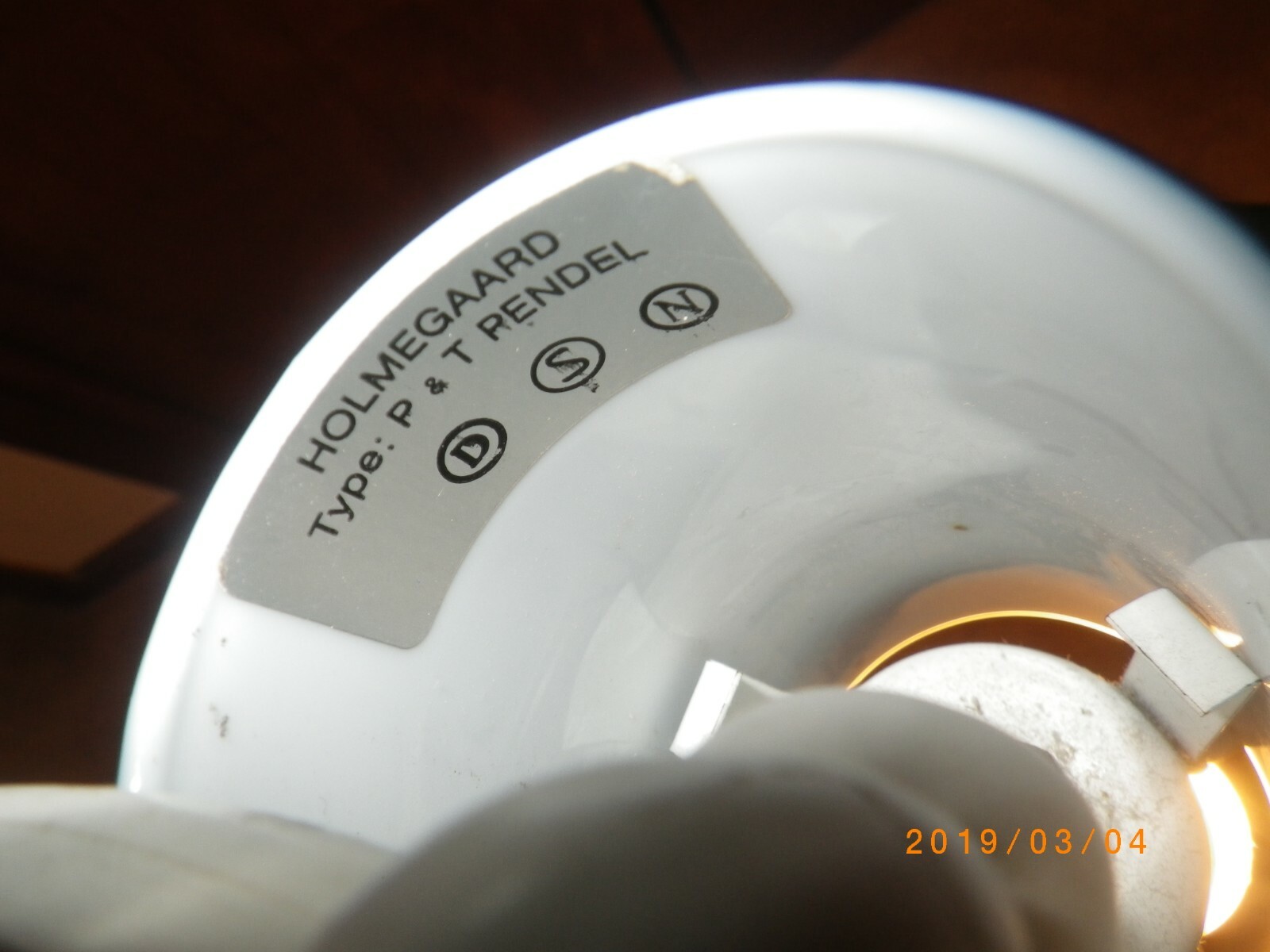 Old HOLMEGAARD Pendant Green GLASS Ceiling Danish LAMP Mid Century MICHAEL BANG