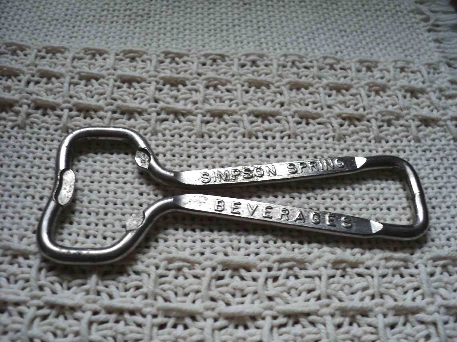 VINTAGE SIMPSON SPRINGS BOTTLE OPENER