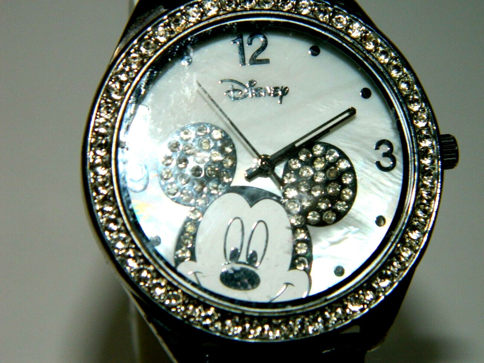Mickey Mouse Disney silver Watch MK1071 lot 04/box 141 | eBay