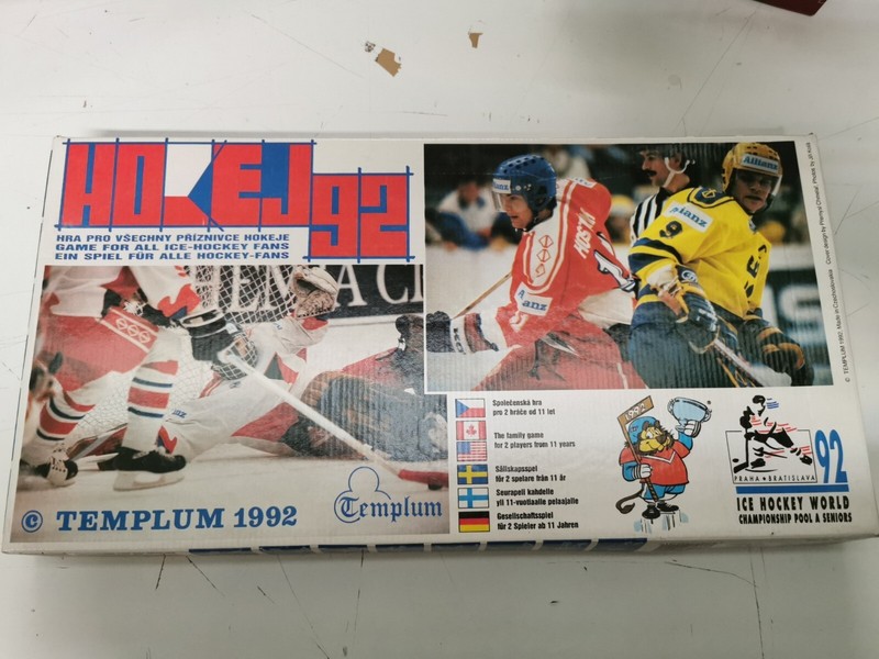 Hokej 92 Brettspiel Von Templum VollstÃ¤Ndig Eishockey Skoda Ice Hockey 