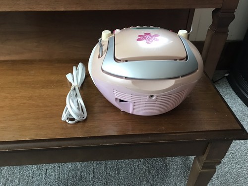 Barbie AM FM Radio Cassette And Cd Player. Records Everything Works!
