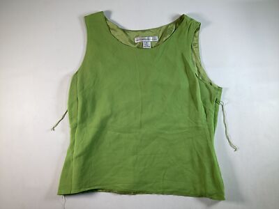 Women David Warren Green Tank Top Size 16 GUC