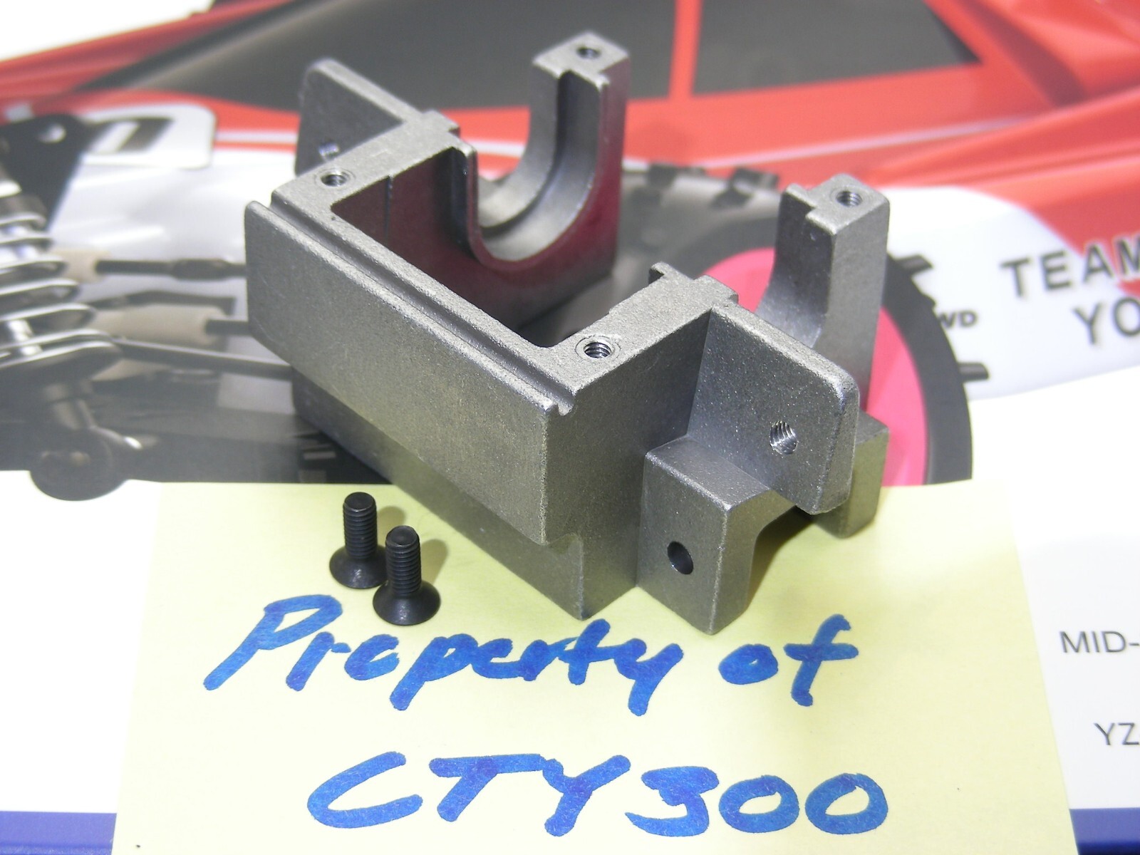 Yokomo YZ10 YZ870c Super Dog Fighter Front Aluminum Bulkhead Yokomo YZ10 YZ870c Super Dog Fighter Front Aluminum Bulkhead